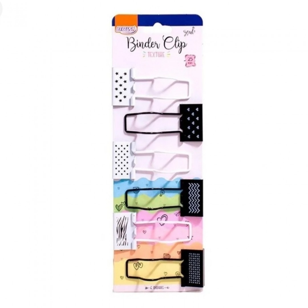 binder-clip-texture-con-soporte-para-lapiz-brw-4272