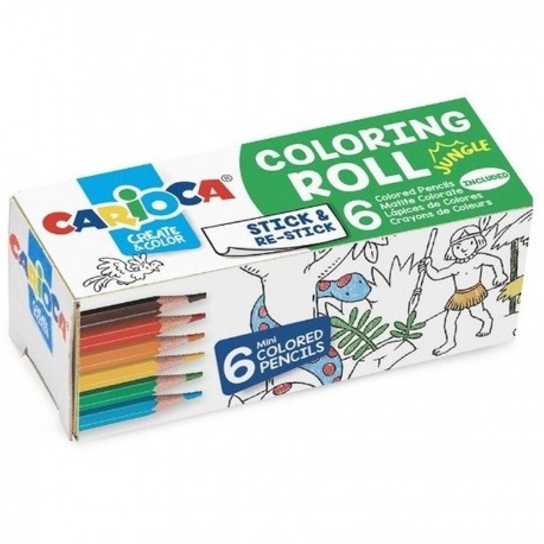 carioca-mini-coloring-roll-jungle-10x85cm--6-lapices-cortos