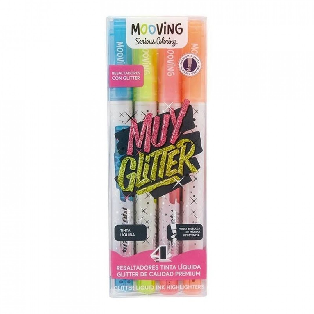 resaltadores-muy-glitter-mooving-x4