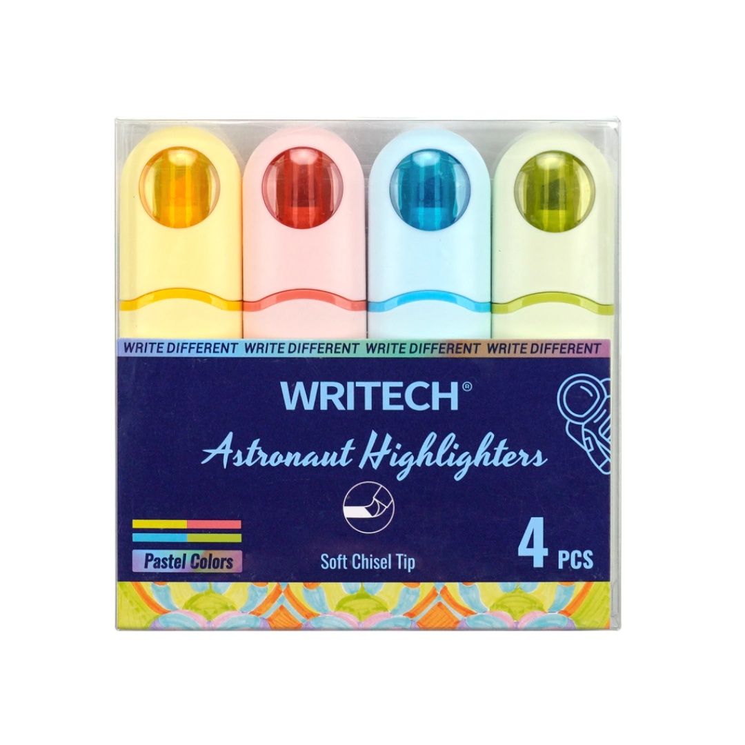 resaltador-writech-astronaut-pastel-x4-8305