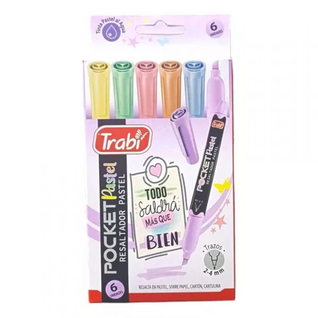 resaltadores-trabi-pocket-pastel-x-6-8687